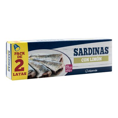 Sardina Alipende pack 2 84g al limon