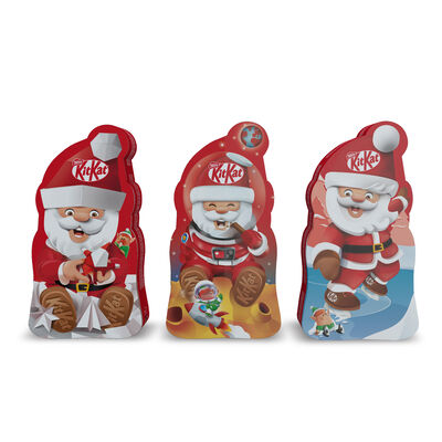 Chocolatina Kit Kat lata 110.6g papa noel