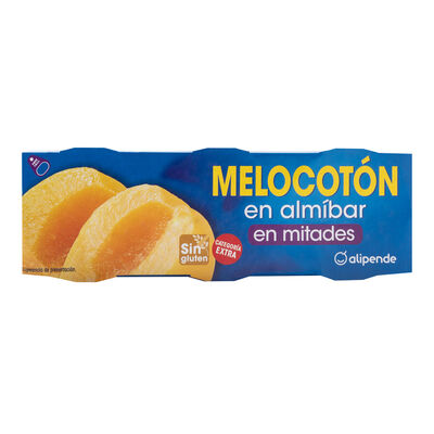 Melocoton en almibar Alipende pack 3