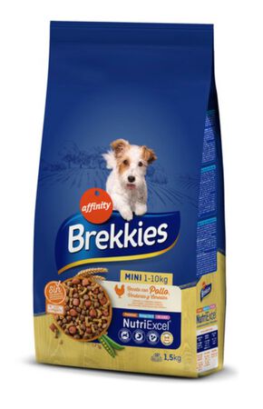 Alimento perro mini Brekkies 1,5kg pollo