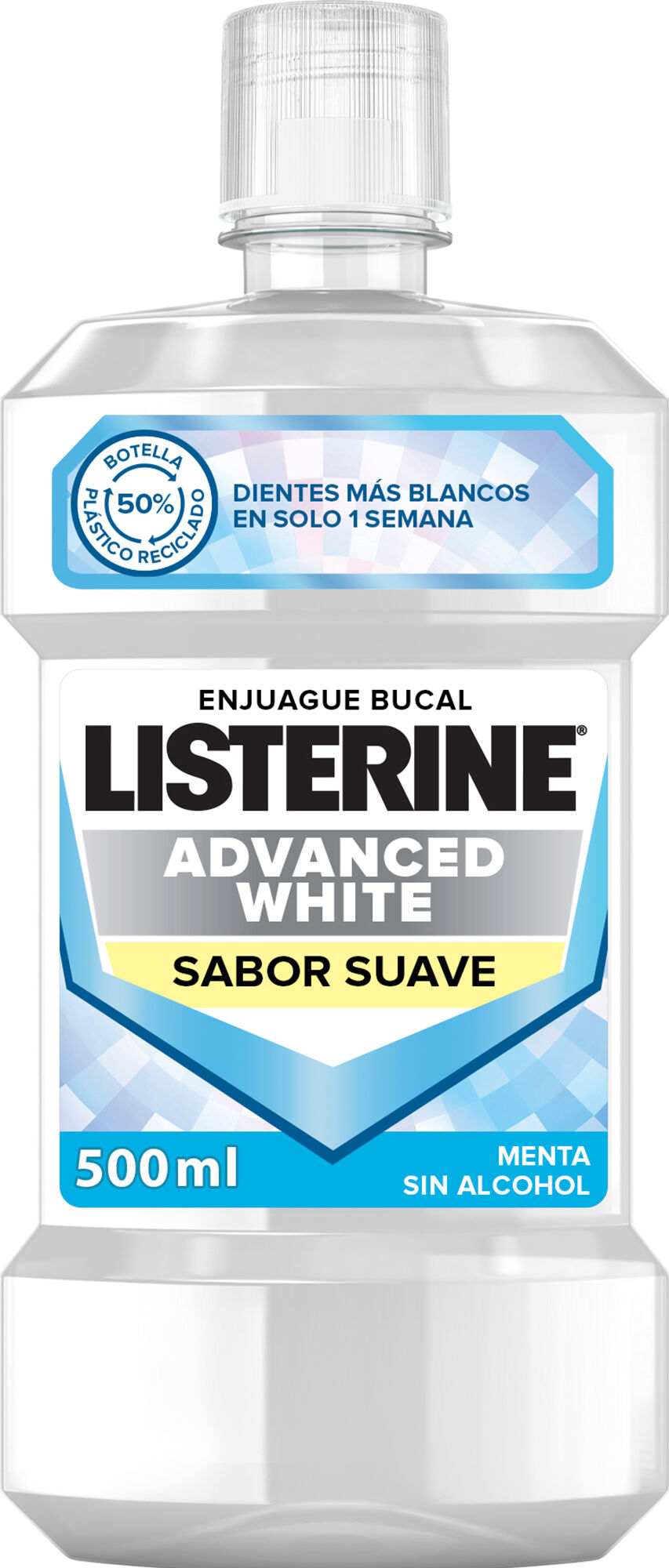 Enjuague bucal Listerine 500ml white suave