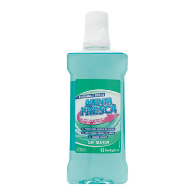 Enjuague bucal Bodyplus 500ml menta fresca
