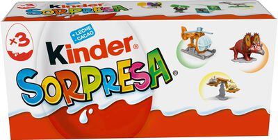 Huevo de chocolate Kinder sorpresa 3u