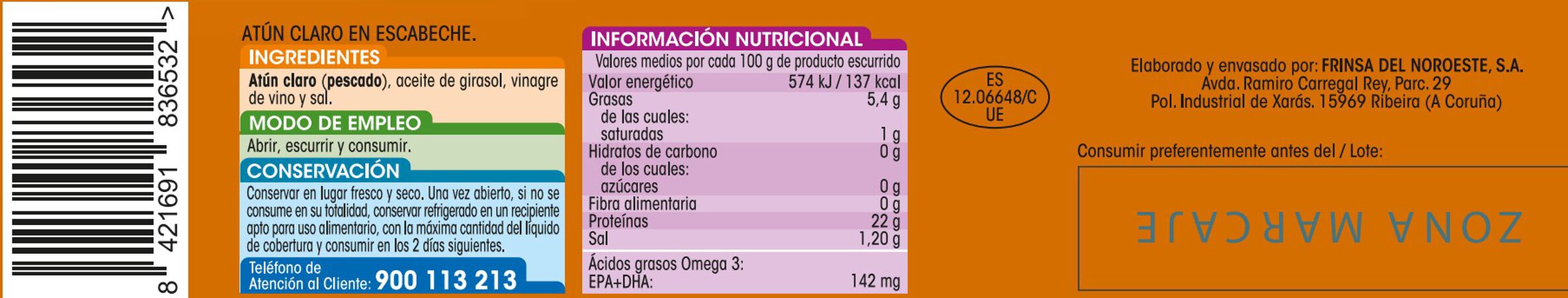 Atún claro Alipende pack 3 en escabeche