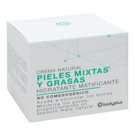 Crema facial natural Bodyplus 50ml piel mixta