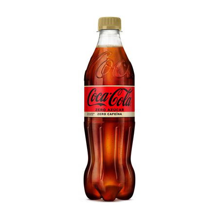 Refresco cola Coca-Cola botella 50cl zero zero sin cafeína