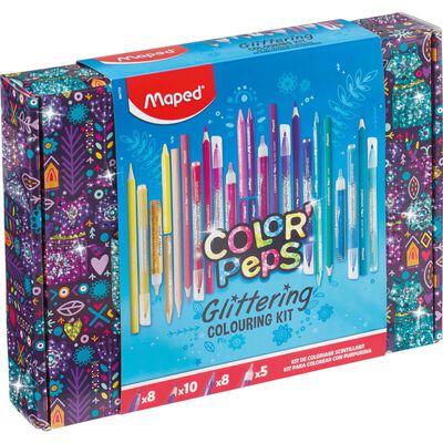 Kit De Coloreado Glitter Maped Creativ 31 Piezas Surtidas