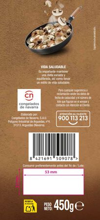 Salteado de setas Alipende 450g