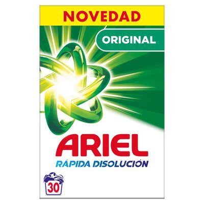 Detergente polvo Ariel 30 lavados original