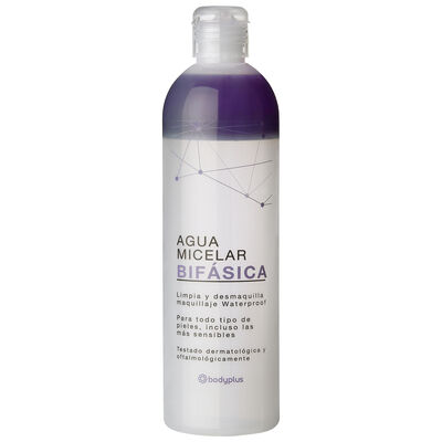 Agua micelar bif&aacute;sico de 400ml Bodyplus