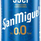 Cerveza sin alcohol San Miguel 0,0% lata 33cl