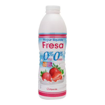 Yogur l&iacute;quido desnatado Alipende 1kg fresa