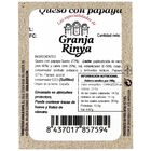 Queso fresco mezcla con papaya Granja Rinya