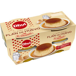 Flan de huevo sin glúten Dhul pack 4 al baño maria