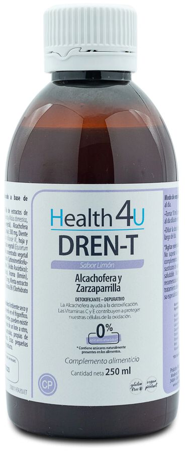 Drenante y depurativo sabor limón Dren T Health 4U 250ml