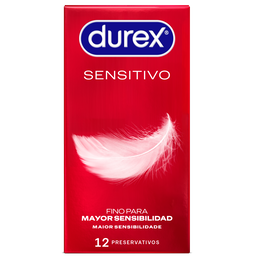Preservativos invisible sensitive DUREX, caja 12 uds.