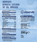 Almendra largueta sin sal tostada Alipende 200G