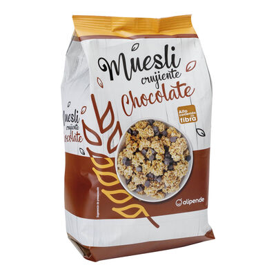 Muesli crujiente Alipende 500g con chocolate negro