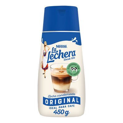 Leche condensada La Lechera botella sirve f&aacute;cil 450g