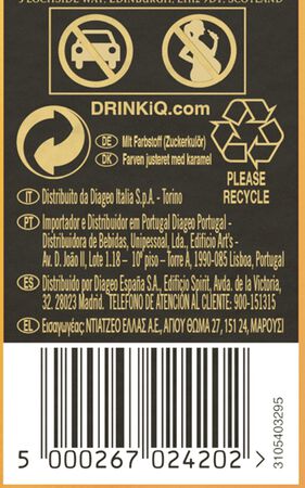 Whisky Johnie Walker 70cl Etiqueta negra