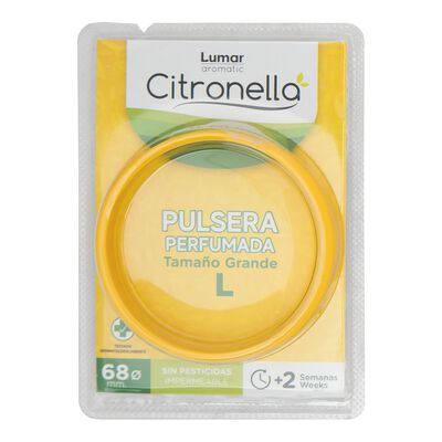 Insecticida pulsera perfumada citronella Lumar Talla L