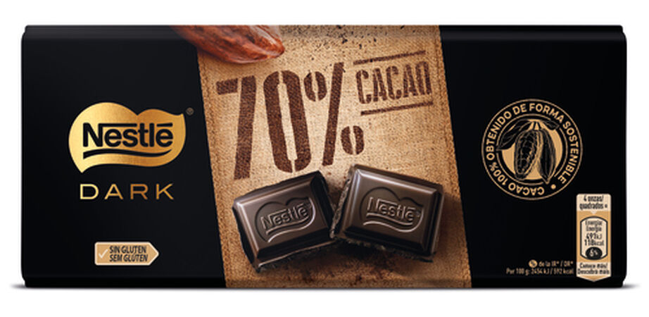 Chocolate negro Nestlé 120g 70% de cacao