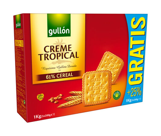 Galleta Gullón 800g+25% creme tropical