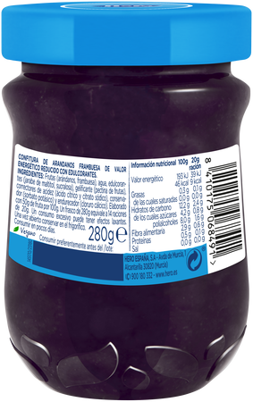 Confitura Ar&aacute;ndanos y Frambuesa Hero Diet 280g