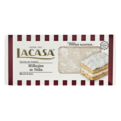Turrón Lacasa 200g milhojas de nata calidad suprema