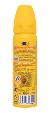 Espuma Fijadora Giorgi 100ml Rizo Marcado