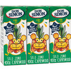 Zumo de piña y uva 100% exprimido Don Simón pack 3
