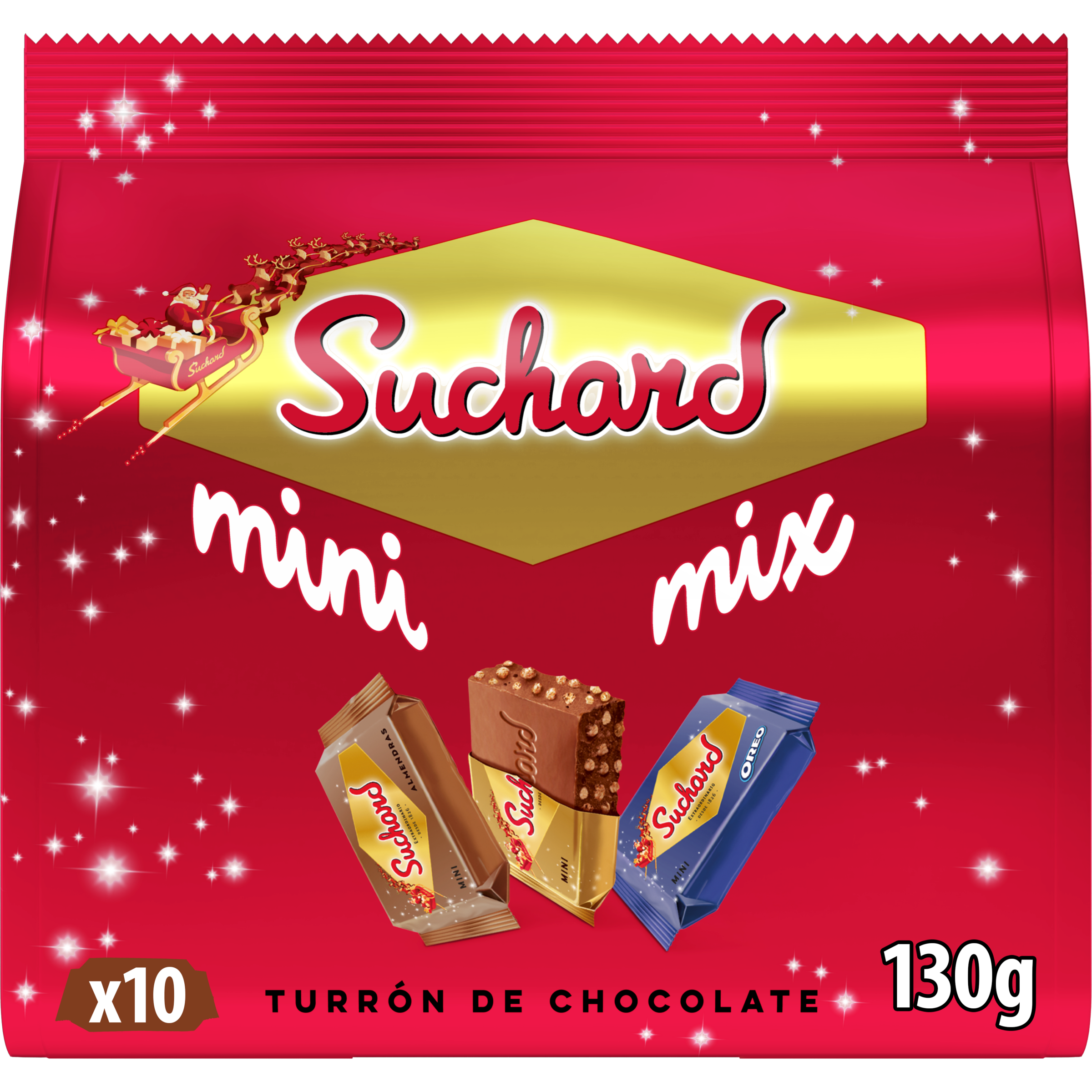 Turrón mini surtido 10 mini turrones Suchard 130g