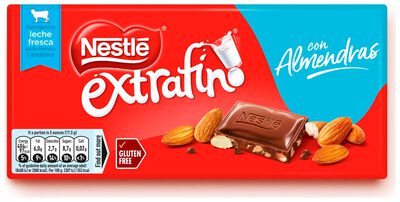 Chocolate con leche Nestl&eacute; 123g con almendras