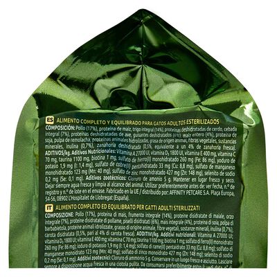 Pienso gato esterilizado Ultima pollo 1,5kg