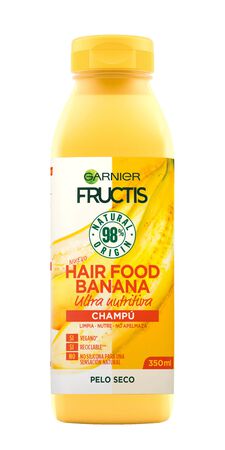 Champú vegano nutritivo Fructis 350ml hair food banana