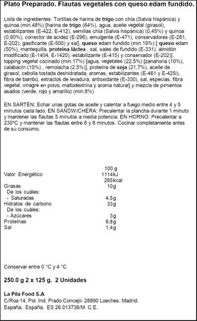 Flauta La Broche fun veggie 250g con vegetales