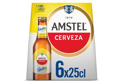 Cerveza con limón Amstel Radler pack 6 botellas 25cl