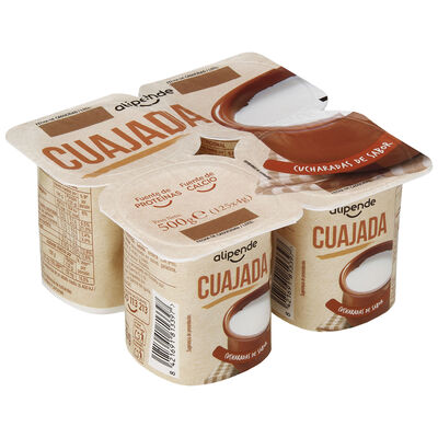Cuajada sin gl&uacute;ten Alipende pack 4 125g natural