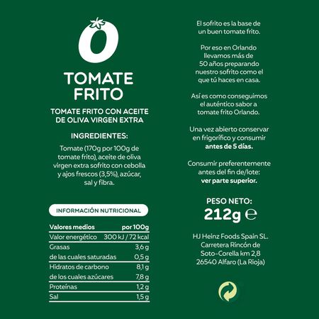 Tomate frito aceite oliva extra sin gluten Orlando p3