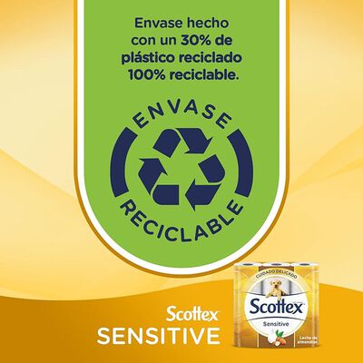 Papel higi&eacute;nico Scottex 6 rollos sensitive