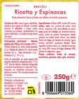 Ravioli con ricota y espinacas Scoiattolo 250g