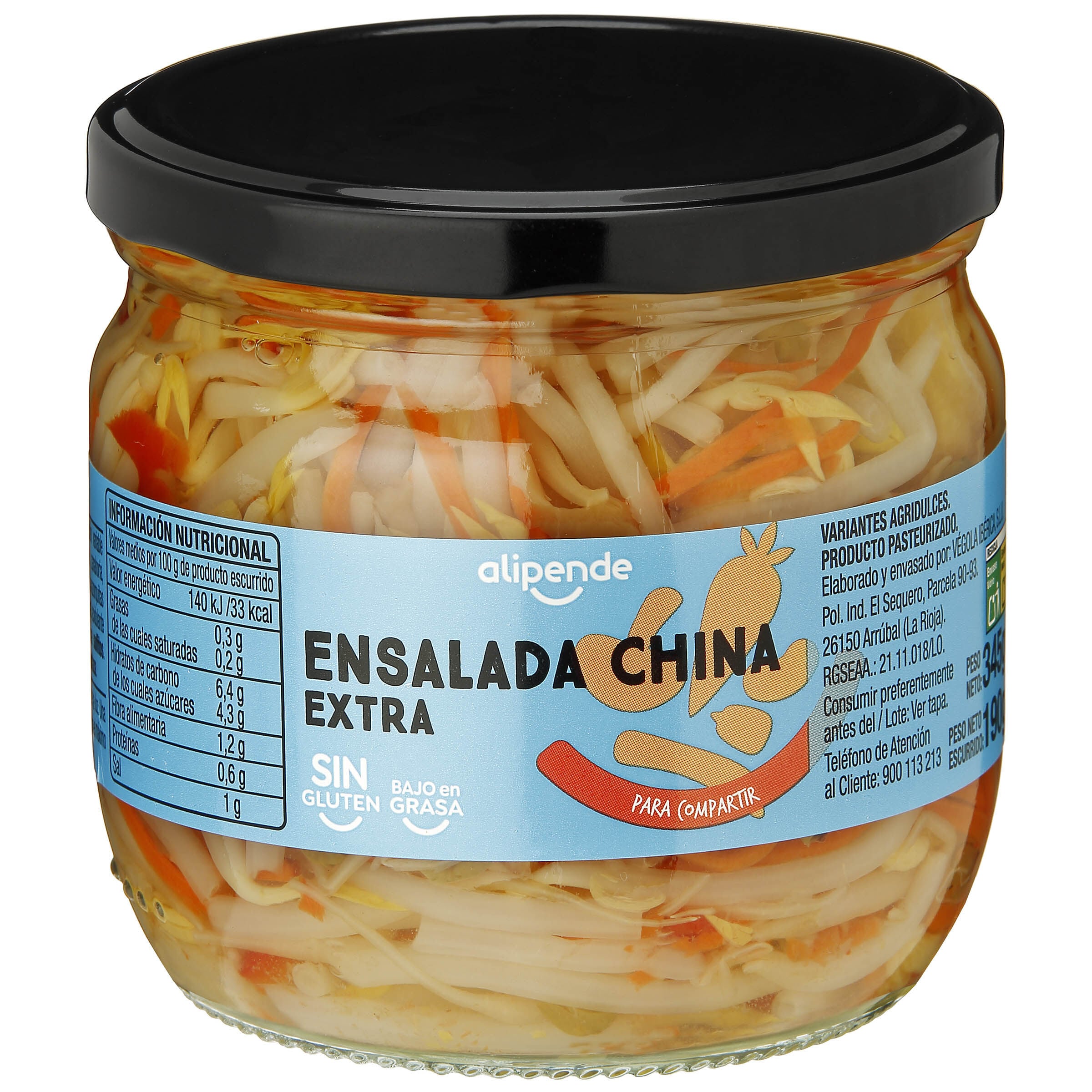 Ensalada china sin gluten Alipende 190g