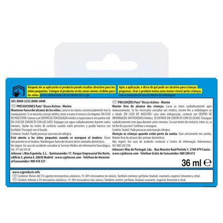 Discos activos recambio Pato WC 6 unidades marino