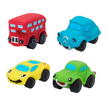 Coche de juguete blanditos Pack 4 surtido