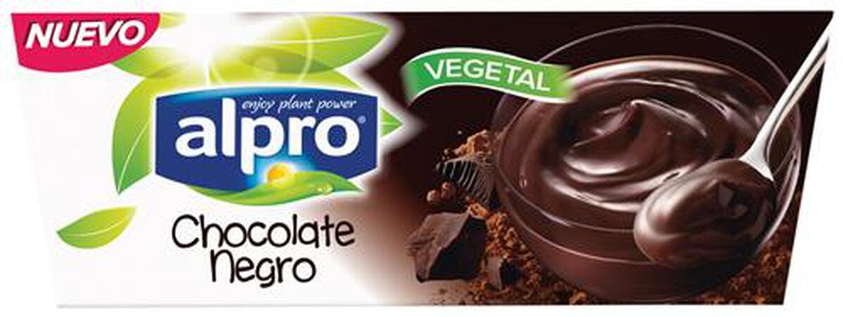 Postre de soja Alpro pack 4 chocolate intenso