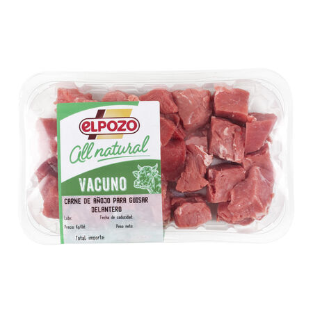 Carne para guisar de añojo All Natural ElPozo 400g aproximadamente