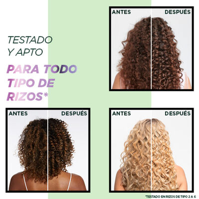 Mascarilla capilar Fructis Garnier 400ml n&ordm;2 m&eacute;todo rizos