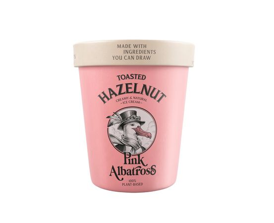 Helado de avellana tostada Pink Albatross 480ml