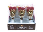 Piruleta de chocolate oso amoroso Lollipops 25g