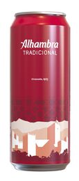 Cerveza rubia Alhambra Tradicional lata 50cl